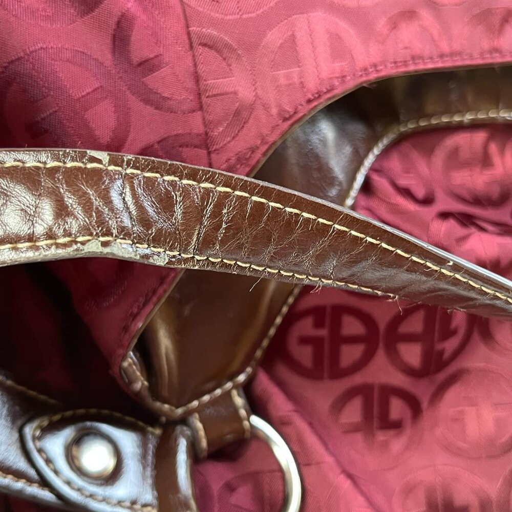 Giani Bernini Burgundy Jacquard Vintage Slouchy Shoulder Bag Witchy WhimsyFairy - Picture 7 of 16